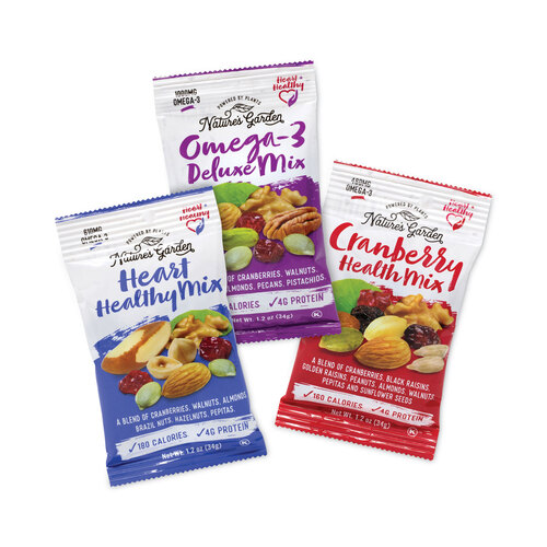 Healthy Heart Mix, 1.2 oz Pouch, 7 Pouches/Pack, 6 Packs/Carton, Ships in 1-3 Business Days Healthy Heart Mix, 1.2 oz Pouch, 7 Pouches/Pack, 6 Packs/Carton, Ships in 1-3 Business Days