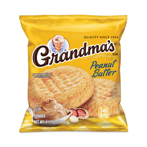 Homestyle Peanut Butter Cookies, 2.5 oz Pack, 2 Cookies/Pack, 60 Packs/Carton, Ships in 1-3 Business Days Homestyle Peanut Butter Cookies, 2.5 oz Pack, 2 Cookies/Pack, 60 Packs/Carton, Ships in 1-3 Business Days