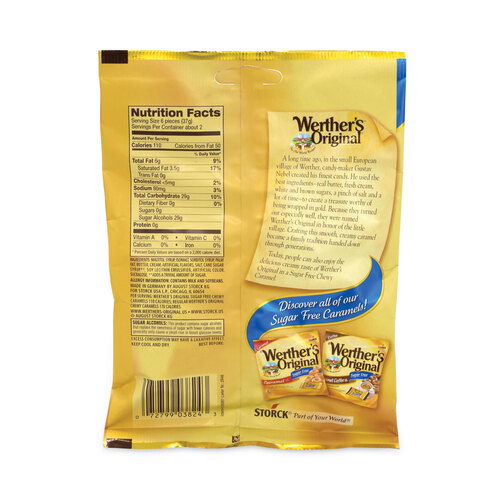 Sugar Free Chewy Caramel Candy, 2.75 oz Bag, 3/Pack, Ships in 1-3 Business Days Sugar Free Chewy Caramel Candy, 2.75 oz Bag, 3/Pack, Ships in 1-3 Business Days