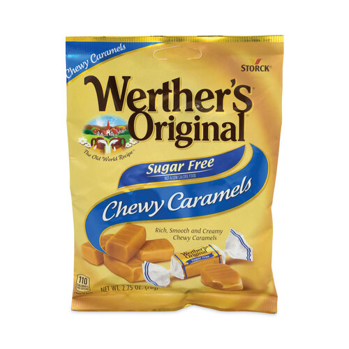 Sugar Free Chewy Caramel Candy, 2.75 oz Bag, 3/Pack, Ships in 1-3 Business Days Sugar Free Chewy Caramel Candy, 2.75 oz Bag, 3/Pack, Ships in 1-3 Business Days