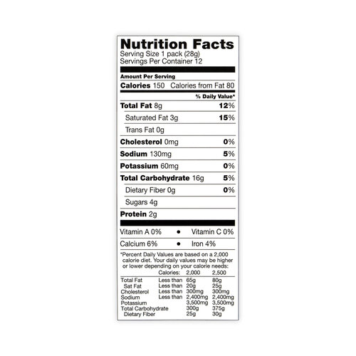 GRR30400071 - Nabisco - Ritz Bits Cheese Sandwich Crackers, 1 oz Pouch, 48 Pouches/Carton, Ships in 1-3 Business Days