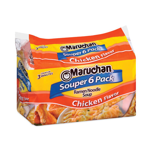 Ramen Noodle Soup Chicken Flavor Souper, 3 oz, 6/Package, 4 Packages/Pack, Ships in 1-3 Business Days Ramen Noodle Soup Chicken Flavor Souper, 3 oz, 6/Package, 4 Packages/Pack, Ships in 1-3 Business Days