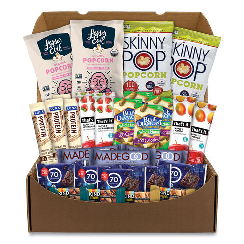 Low Calories Snack Box, 28 Assorted Snacks/Box, Ships in 1-3 Business Days Low Calories Snack Box, 28 Assorted Snacks/Box, Ships in 1-3 Business Days