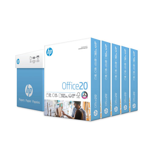HP Papers | 8.5 x 11 Paper | BrightWhite 24 lb |1 Ream - 500 Sheets| 100  Bright | Made in USA - FSC Certified | 203000R