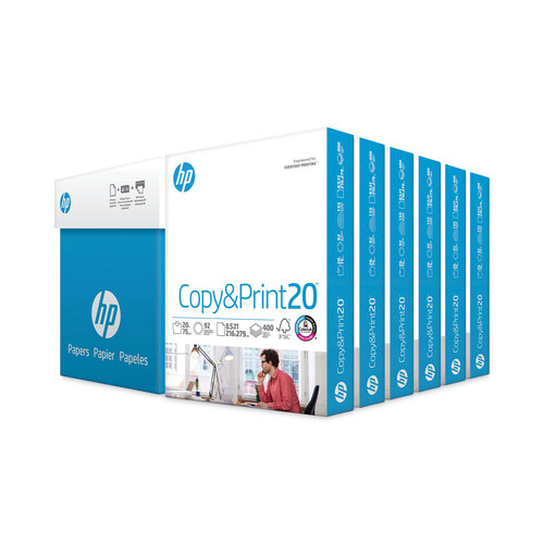 HP Office20 8.5 x 11 Multipurpose Paper, 20 lbs., 92 Brightness