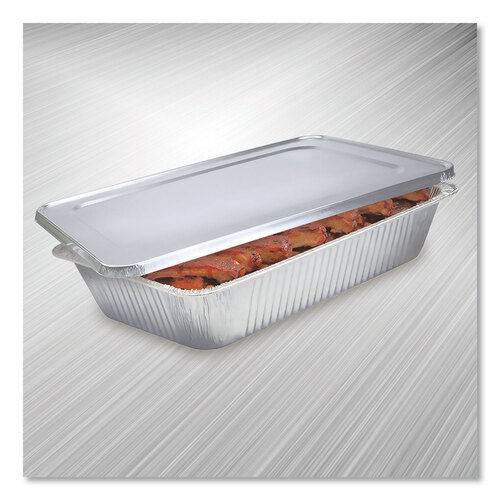 HFA20504550FC - HFA INC - Steam Table Pan Lids, Full Curl Edge, Fits Full-Size Pan, 0.62&quot; Deep, 12.87 x 20.81, 50/Carton