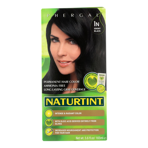 Naturtint Hair Color - Permanent - 1N - Ebony Black  oz. - Naturtint  0108175 EA - Betty Mills