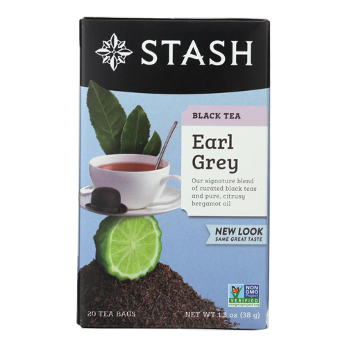 Stash Tea Earl Grey 20 Tea Bags Case of 6 Stash Tea 0504878 CS