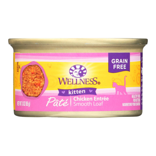 Wellness Pet Products Cat Food Kitten Recipe Case of 24 3 oz