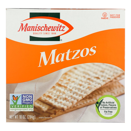 BettyMills Matzos Crackers Unsalted Case of 12 10 oz