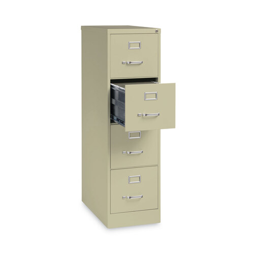 Hirsh 20 Deep Mobile Pedestal File Cabinet 3 Drawer Box-Box-File, Letter  Width, Putty 