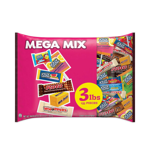 HRSHEC93958 - THE HERSHEY COMPANY - Mega Mix Chocolate and Sweets Assortment, 135 Individually Wrapped Chocolates/Candies