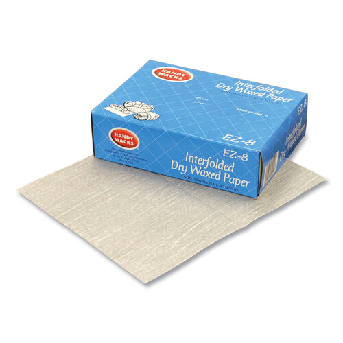 HWAEZ8 - HANDY WACKS CORPORATION - Interfolded Dry Waxed Paper Deli Sheets, 10.75 x 8, 12/Box