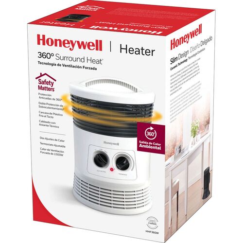 Surround Fan Forced Heater, 1,500 W, 8.1 x 11.2 x 7.9, White Surround Fan Forced Heater, 1,500 W, 8.1 x 11.2 x 7.9, White