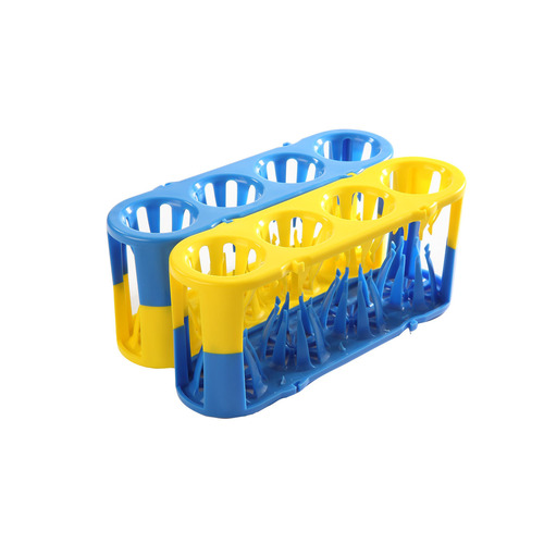HSW120185-CS - Heathrow Scientific - Heathrow Scientific Adapt-a-Rack&reg; Adaptable Multi-Tube Rack, Combo Blue/Yellow