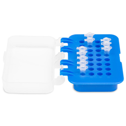 HSW120889-CS - Heathrow Scientific - Heathrow Scientific 32-Place PCR Rack, Blue, 0.2 mL, PP, PK10