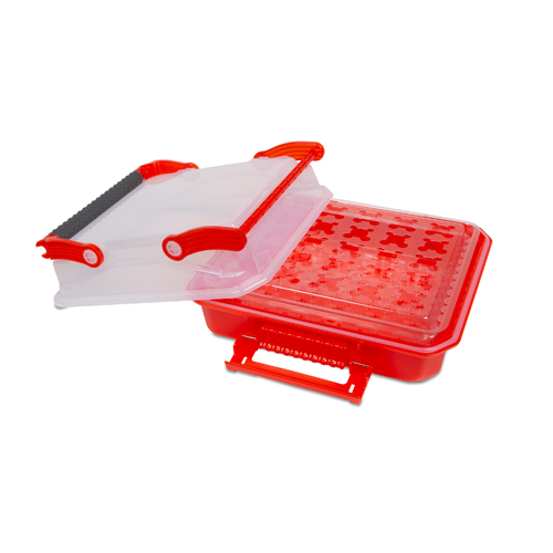 HSW120927-CS - Heathrow Scientific - Heathrow Scientific High-Capacity Sample Transport Tote (Duraporter&reg; XL), Red
