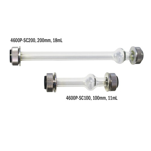 HSW4600P-SC200-EA - Heathrow Scientific - Glass Sample Cell w/Bubble Trap, 200 mm, 18 mL