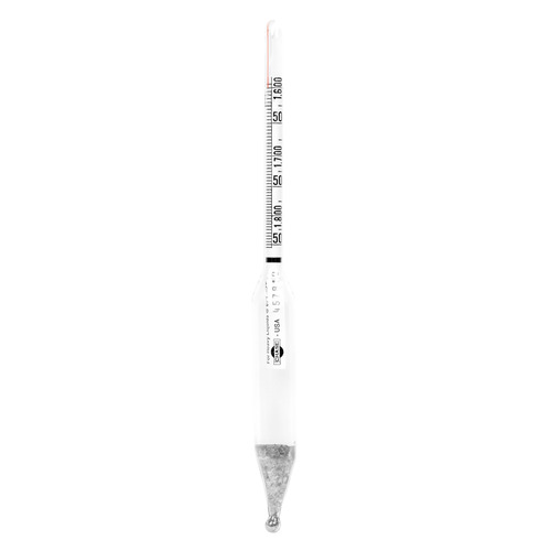 HSW6604-4-PK - Heathrow Scientific - Heathrow Scientific Wide-Range Specific Gravity Hydrometer, 1.600 to 1.850