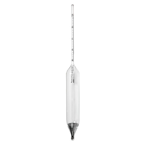 HSW6613-M-EA - Heathrow Scientific - Heathrow Scientific Alcohol Hydrometer, Proof Scale, IRS Specification, Size M