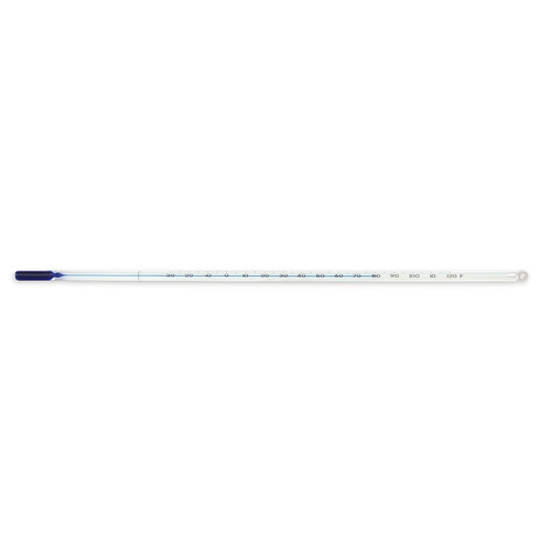 HSW80701E-EA - Heathrow Scientific - Heathrow Scientific Thermometer, Blue Liquid, -30 to 120&deg;F, Total Immersion, encapsulated in FEP