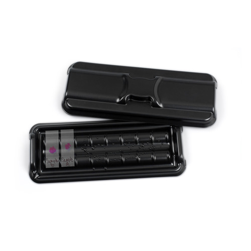 HSWHS15951A-CS - Heathrow Scientific - Heathrow Scientific Slide Staining Tray Set, Disposable (1 Lid+ 4 Bases), Black