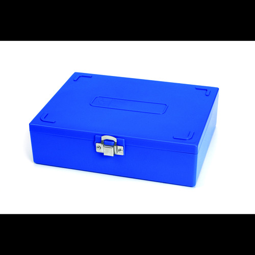 HSWHS15979A-CS - Heathrow Scientific - Heathrow Scientific Tall Slide Box 100-Place, Cork, Blue