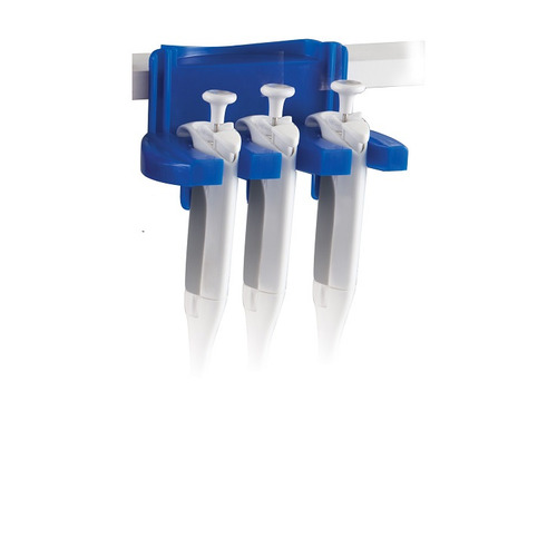 HSWHS20162A-CS - Heathrow Scientific - Heathrow Scientific Tri-Clamp-ette&reg; Pipette Holder (holds 3 pipettors), Blue