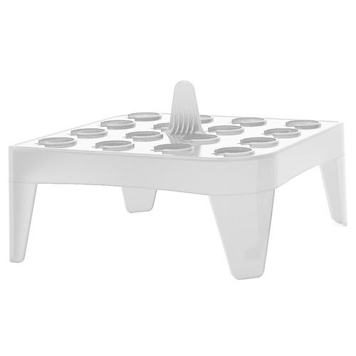 HSWHS2132A-CS - Heathrow Scientific - Heathrow Scientific Floating Microtube Rack Square 16 Tubes 1.5m, White