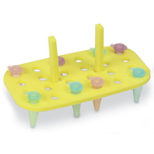 HSWHS2165C-CS - Heathrow Scientific - Heathrow Scientific Floating Tube Rack, 1.5-2.0mL Tubes, Yellow