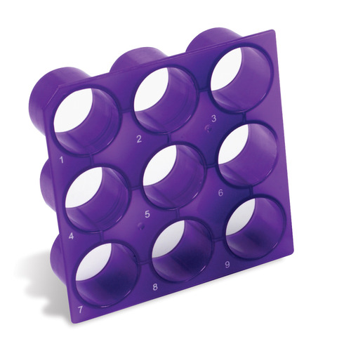 HSWHS23271A-CS - Heathrow Scientific - Heathrow Scientific Transformer Cube Tube Rack 15 & 50mL Box, Purple