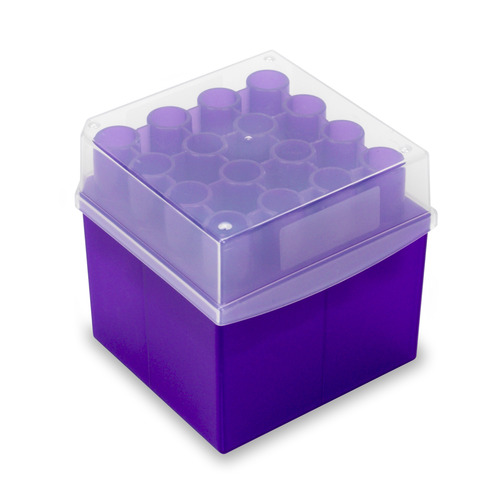 HSWHS23271A-CS - Heathrow Scientific - Heathrow Scientific Transformer Cube Tube Rack 15 & 50mL Box, Purple