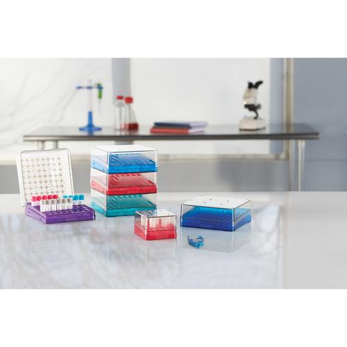 HSWHS23381B-CS - Heathrow Scientific - Heathrow Scientific Arctic Squares&reg; Cryogenic Tube Storage Box PC 81-Place, Assorted