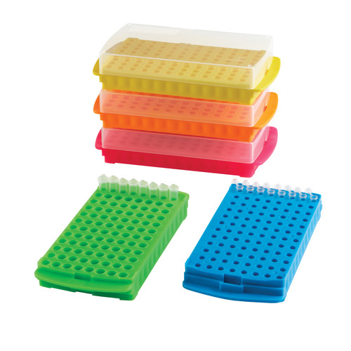 HSWHS2345A-CS - Heathrow Scientific - Heathrow Scientific 96-Well Reversible Tube Rack, Assorted