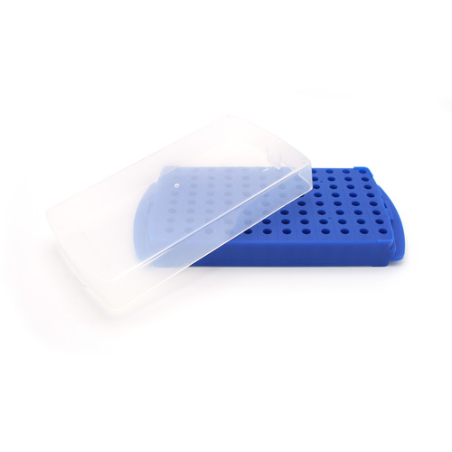 HSWHS2345C-CS - Heathrow Scientific - Heathrow Scientific 96-Well Reversible Tube Rack, Blue