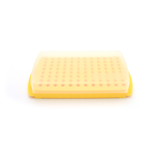HSWHS2345F-CS - Heathrow Scientific - Heathrow Scientific 96-Well Reversible Tube Rack, Yellow