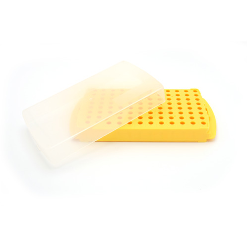 HSWHS2345F-CS - Heathrow Scientific - Heathrow Scientific 96-Well Reversible Tube Rack, Yellow