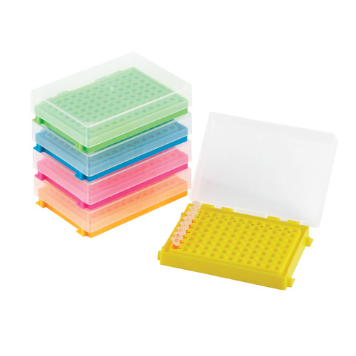 HSWHS23461A-CS - Heathrow Scientific - Heathrow Scientific 96-Well PCR&reg; Tube Rack, Assorted