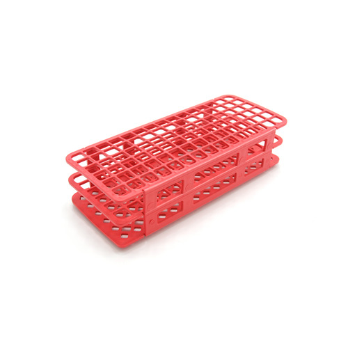 HSWHS243073R-CS - Heathrow Scientific - Heathrow Scientific Fold & Snap Tube Rack 13mm 90-Place, Red