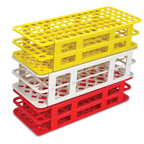 HSWHS243073R-CS - Heathrow Scientific - Heathrow Scientific Fold & Snap Tube Rack 13mm 90-Place, Red
