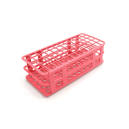 HSWHS243077R-CS - Heathrow Scientific - Heathrow Scientific Fold & Snap Tube Rack 17mm 60-Place, Red