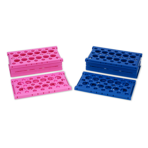 HSWHS24320P-CS - Heathrow Scientific - Heathrow Scientific Pop-Up Tube Rack 15/50mL Combo, Pink