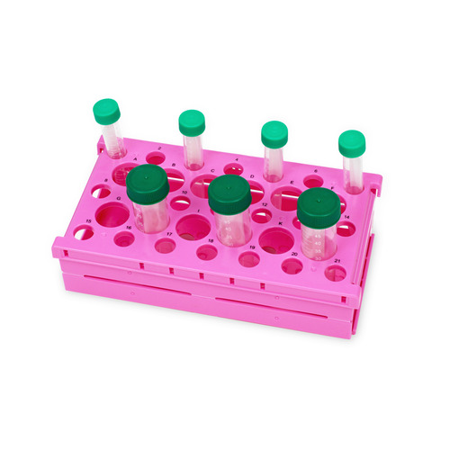 HSWHS24320P-CS - Heathrow Scientific - Heathrow Scientific Pop-Up Tube Rack 15/50mL Combo, Pink