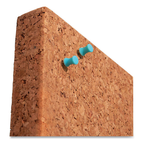 iDesign Frameless Cork Bulletin Board, 46 x 36, Tan Surface