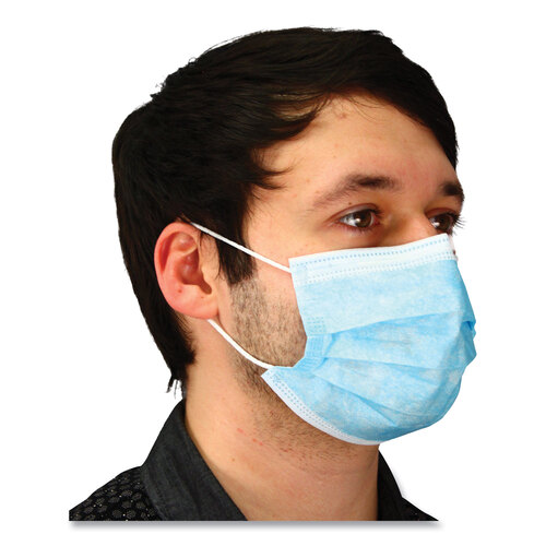 IMPMFB3EL2K - Impact - Malt By Impact Three-Ply Face Mask with Ear Loops, 50 Box, 40 Boxes/Carton