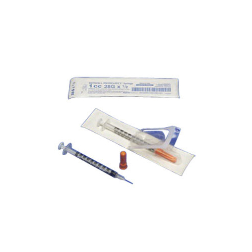 IND61601358-BX - Cardinal Health - Cardinal Health Monoject SoftPack Insulin Syringe, 29G x 1/2", 1 mL, 100/BX