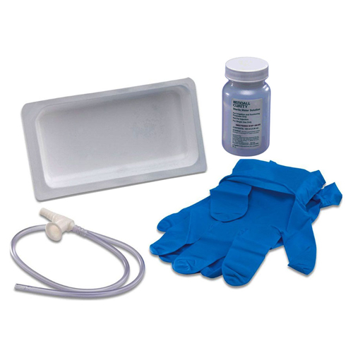 IND6810102-EA - Cardinal Health - Cardinal Health Argyle Graduated Suction Catheter Tray with Chimney Valve 10 Fr, 100 mL Sterile Water, 1/EA