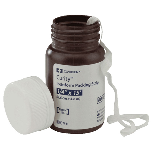 IND687631-CS - Cardinal Health - Cardinal Health Curity Sterile Plain Packing Strip 1/4" x 5 yds., 12/CS