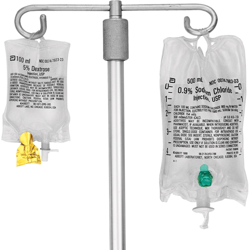 IND68CP3004-CS - Cardinal Health - Cardinal Health ChemoPlus IVA Seal for Abbot's Large Bag & ADD-Vantage System IV Bag, Silver, 1000/CS