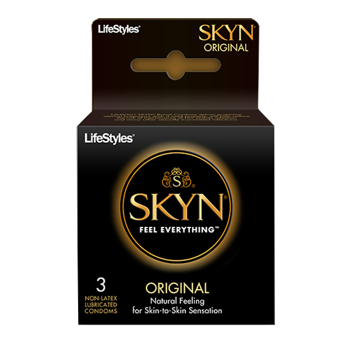 INDANS07303-PK - Sxwell - Sxwell LifeStyles SKYN Original Polyisoprene Condoms, 3 Count, 3/PK